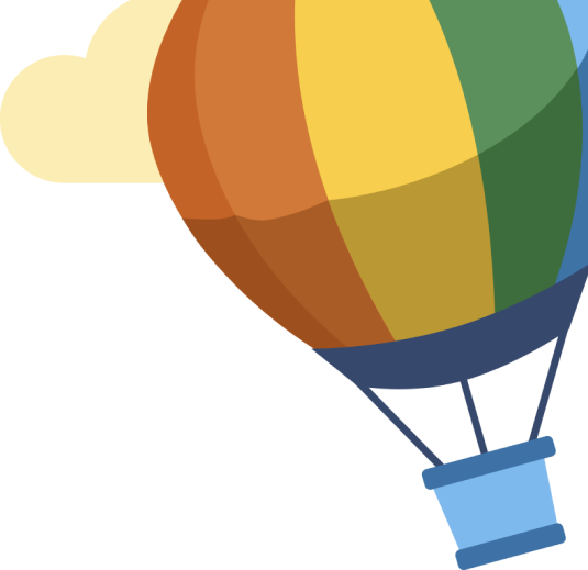 balloon in the cloud