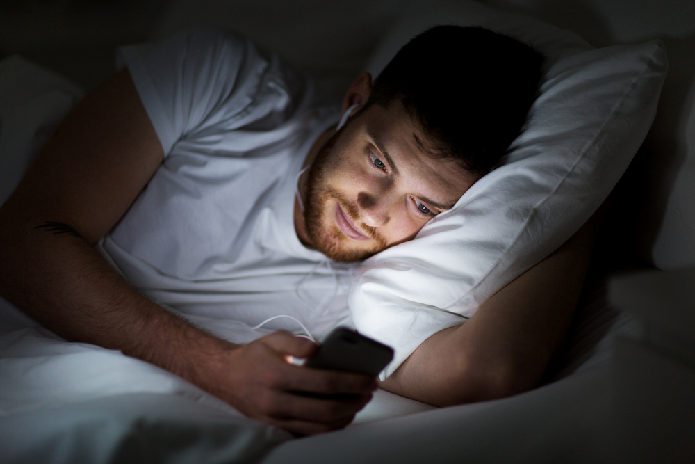 Using your phone will distract you. Don't use it when trying to fall asleep after a nightmare.
