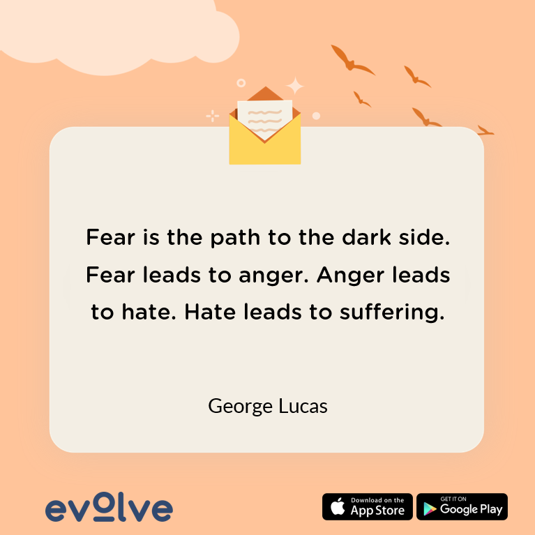 A quote on anger by George Lucas