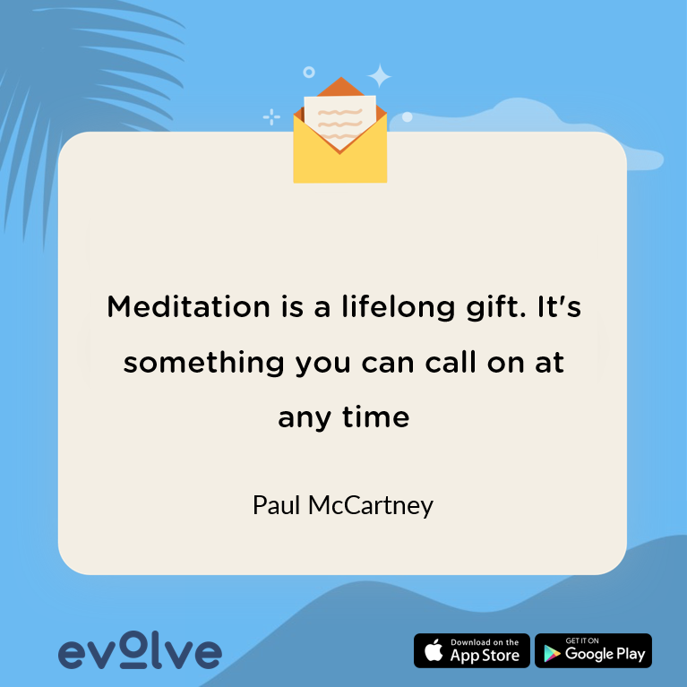 A quote on the beauty of meditation by Paul McCartney