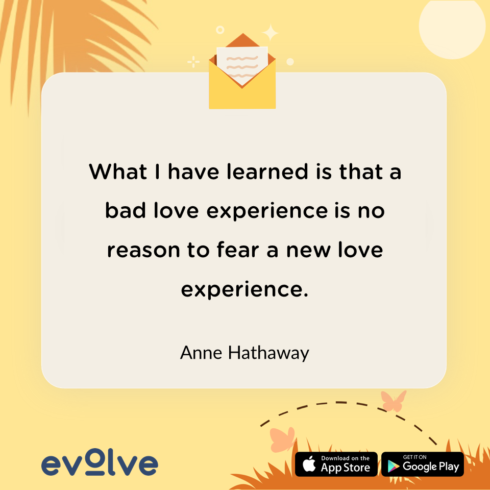 Breakup quote: A quote on how to deal with breakup stress by Anne Hathway!