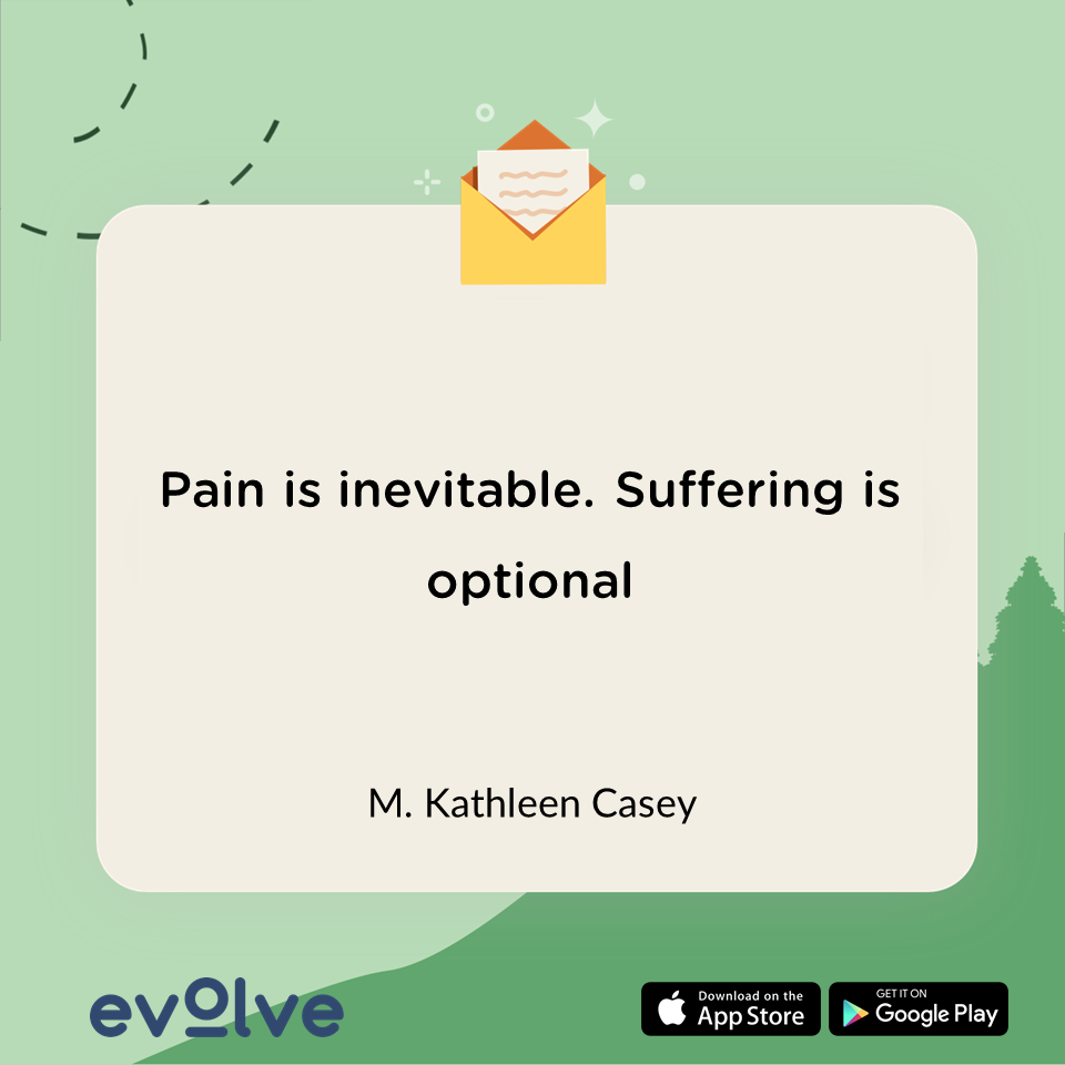 Breakup quote: A quote on breakup stress and pain by M Kathleen Casey.