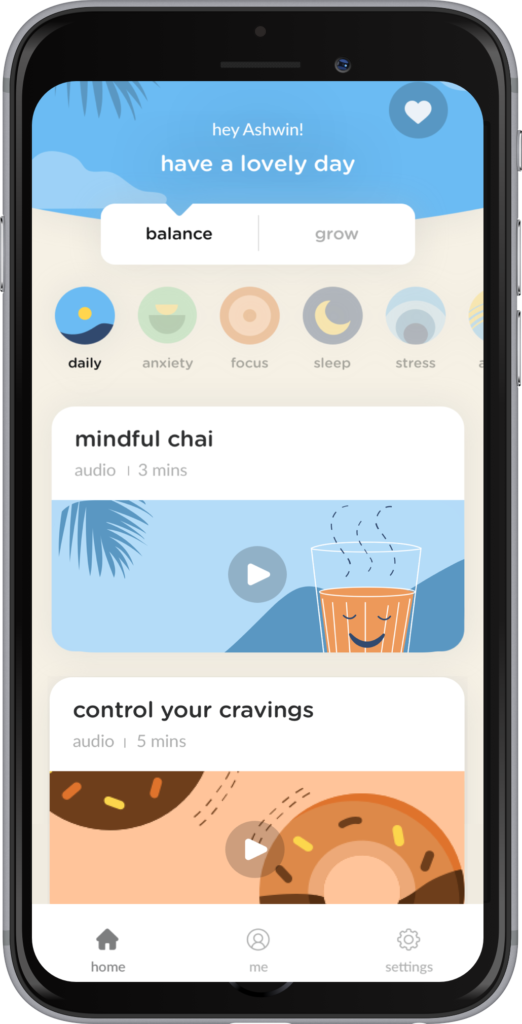 Practice mindfulness at home with Evolve and mindful chai.