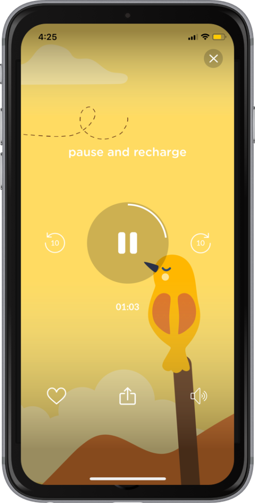 Meditate and manage stress with Evolve's guided audios!