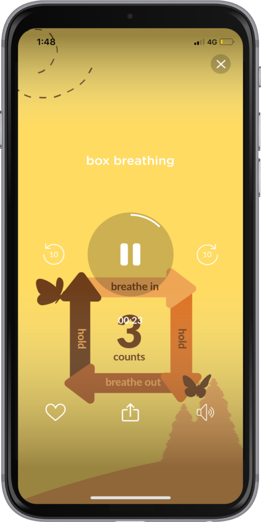 Box breathing is one of the best breathing exercises for sleep