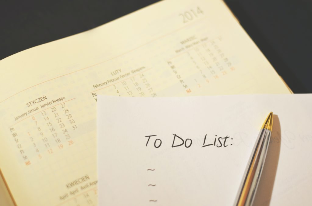 Ways to overcome procrastination in college students- make a to do list.