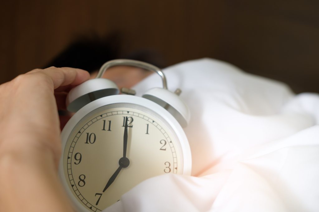 Having an inconsistent nighttime schedule disrupts your sleep-wake cycle.
